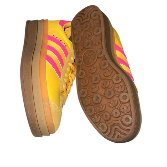 adidas Gazelle Yellow and Pink Sneakers - Picture 13 of 14